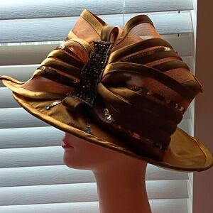 MS. Divine Women's GOLD and BRONZE Hat
